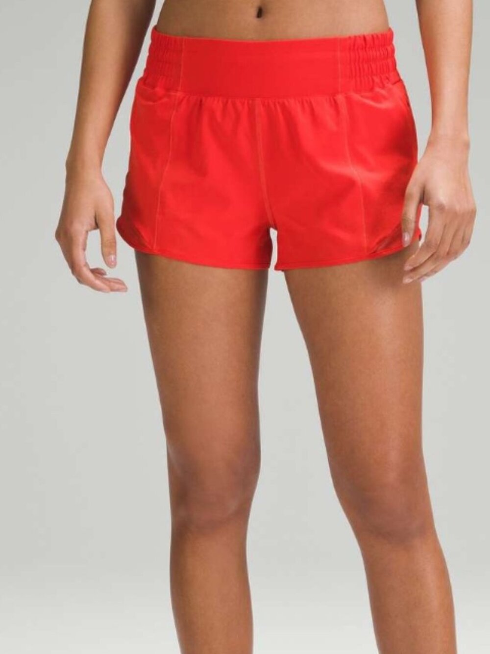 Lululemon hotty hot HR short 2.5 lined NWT size 16 color hot heat (red)